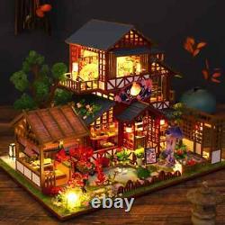 Wooden Building Kit Doll Houses with Furniture Dollhouse Handmade Toys for Gifts