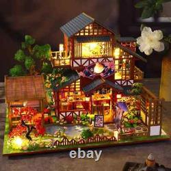 Wooden Building Kit Doll Houses with Furniture Dollhouse Handmade Toys for Gifts