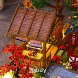 Wooden Building Kit Doll Houses with Furniture Dollhouse Handmade Toys for Gifts