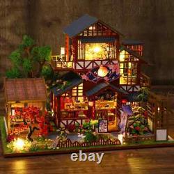 Wooden Building Kit Doll Houses with Furniture Dollhouse Handmade Toys for Gifts