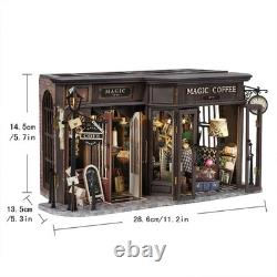 Wooden DIY Assembly Building Model Kit Production Toy Decorations with Furniture