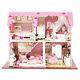 Wooden DIY Dollhouse Kit, Miniature with Furniture, Creative Craft Gift for