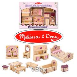 Wooden Dollhouse Furniture Miniature Lot Kit Set Mini Handmade Girl Accessoriess
