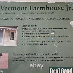 Wooden Dollhouse Kit Real Good Toys Vermont Farmhouse 7-Room Home Open Box JM401