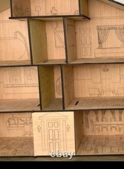 Wooden Dollhouse Unassembled DIY Lover House Large 30x31x9.5 Taylor Swift big