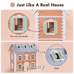 Wooden Dollhouse from Washington Period Perfect Gift for Birthday Adults/Kids