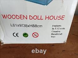 Wooden Dolls House Flat Pack Kit 112 Scale Unpainted