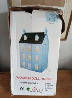 Wooden Dolls House Flat Pack Kit 112 Scale Unpainted