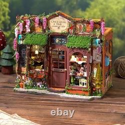 Wooden Miniature Dollhouse Fairy Tale Kingdom Rare House DIY Model Kit for Adult