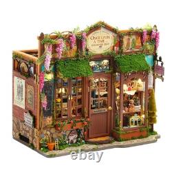Wooden Miniature Dollhouse Fairy Tale Kingdom Rare House DIY Model Kit for Adult
