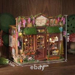 Wooden Miniature Dollhouse Fairy Tale Kingdom Rare House DIY Model Kit for Adult