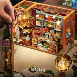 Wooden Miniature Dollhouse Fairy Tale Kingdom Rare House DIY Model Kit for Adult
