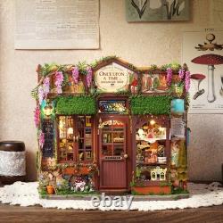 Wooden Miniature Dollhouse Fairy Tale Kingdom Rare House DIY Model Kit for Adult