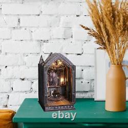 Wooden Miniature Dollhouse Kits Collectibles Desktop Decoration Church Model
