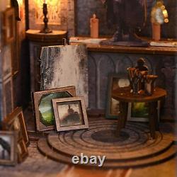 Wooden Miniature Dollhouse Kits Collectibles Desktop Decoration Church Model