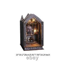 Wooden Miniature Dollhouse Kits Collectibles Desktop Decoration Church Model