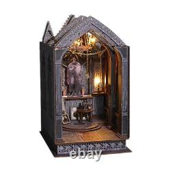 Wooden Miniature Dollhouse Kits Collectibles Desktop Decoration Church Model