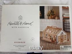 Wooden Toy Greenhouse Hearth Hand with Magnolia Dollhouse