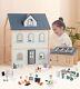 Wooden Toys Dollhouse 3 Story Dollhouse Kit with Doll House Accessories