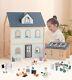 Wooden Toys Dollhouse, 3 Story Dollhouse Kit with Doll House Accessories and F