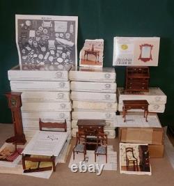 X-acto The House Of Miniatures Lot/26 Dollhouse Furniture Kits New & Assembled