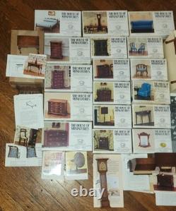 X-acto The House Of Miniatures Lot/26 Dollhouse Furniture Kits New & Assembled