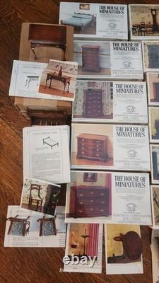 X-acto The House Of Miniatures Lot/26 Dollhouse Furniture Kits New & Assembled