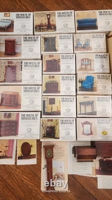 X-acto The House Of Miniatures Lot/26 Dollhouse Furniture Kits New & Assembled