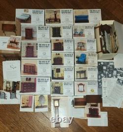 X-acto The House Of Miniatures Lot/26 Dollhouse Furniture Kits New & Assembled