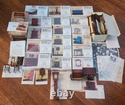 X-acto The House Of Miniatures Lot/26 Dollhouse Furniture Kits New & Assembled