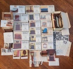 X-acto The House Of Miniatures Lot/26 Dollhouse Furniture Kits New & Assembled